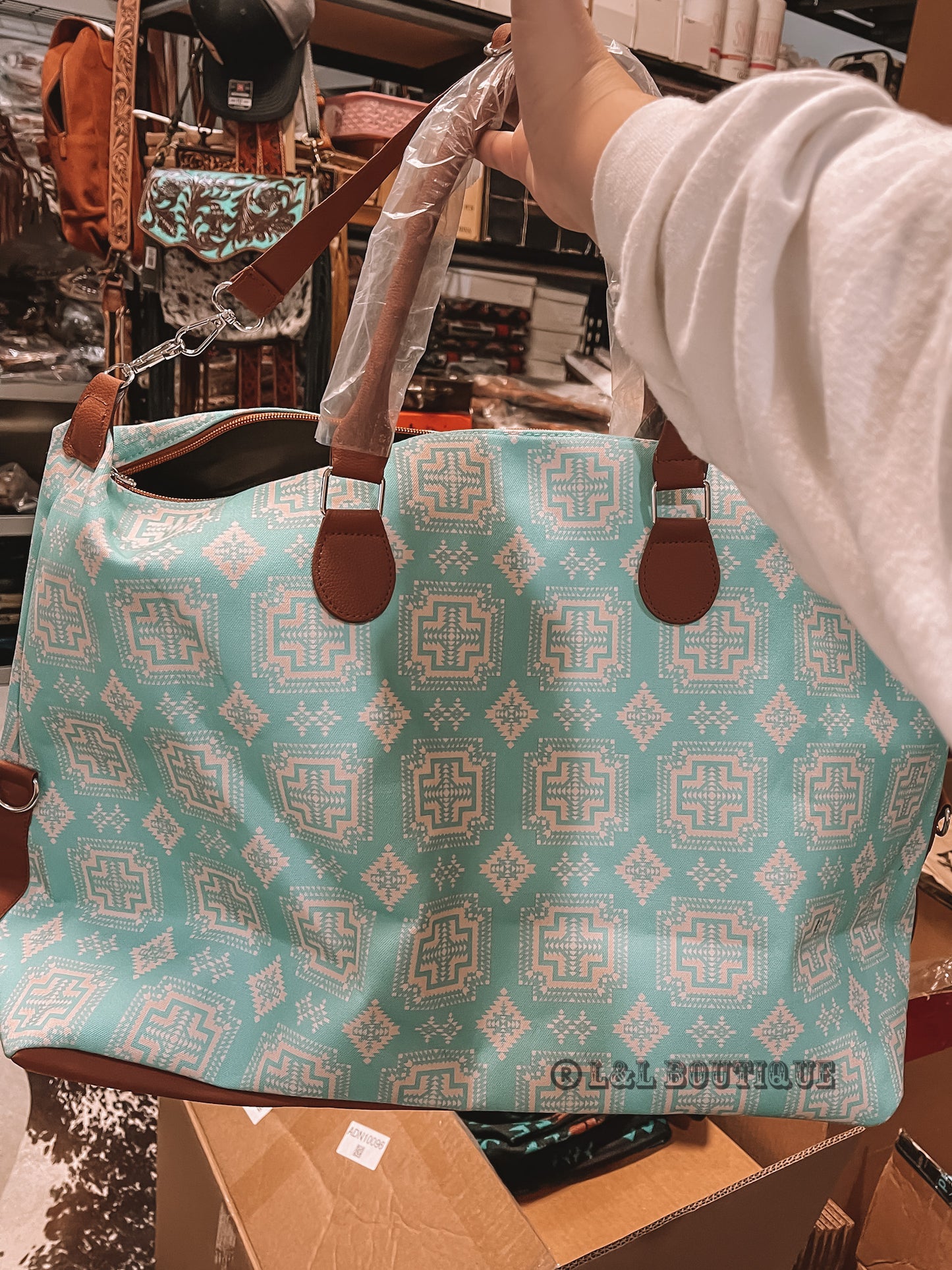 Turquoise Canyon Tote Bag