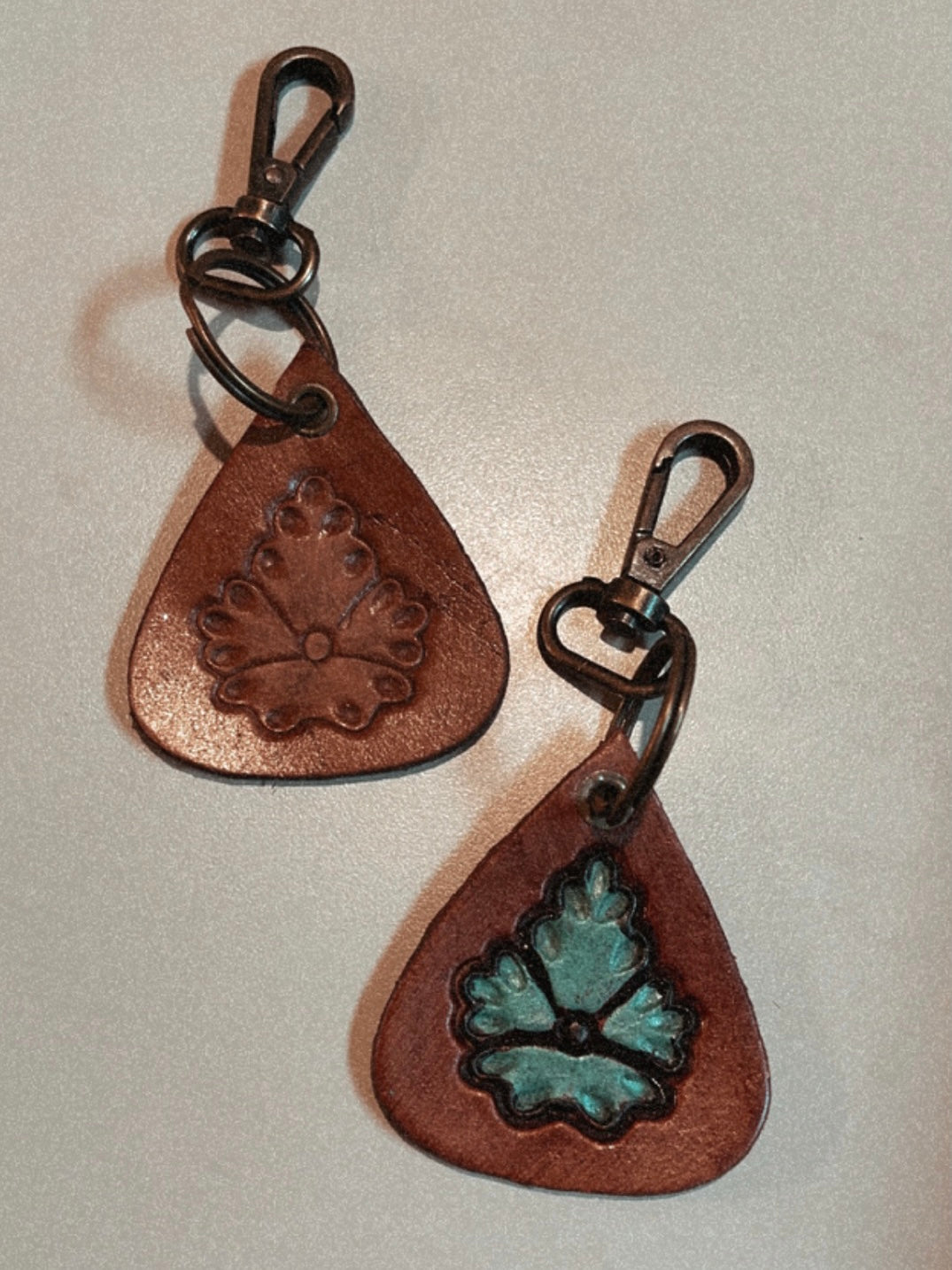 Leather Drop Keychain