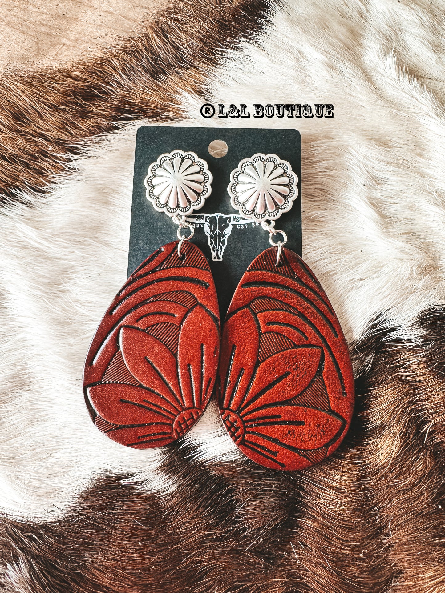 Leather Drop Earrings