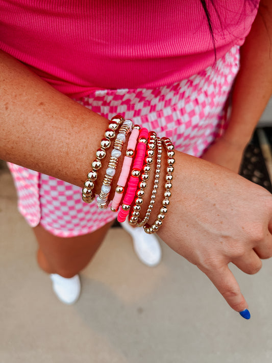 Shades of Pink Bracelet Set