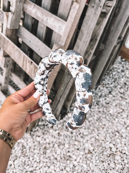 Self Care Headband - Cow