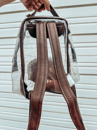 Tooled Leather Stadium Backpack