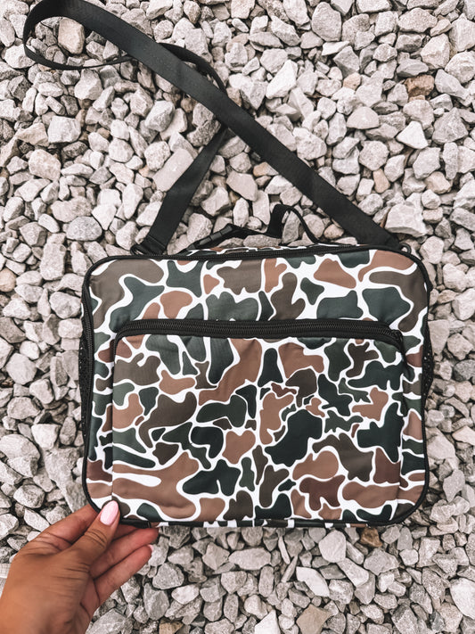 Old School Camo Lunch Bag