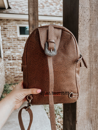 Prairie Cowhide Leather Sling Bag