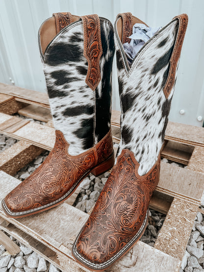 Savanna Cowhide Leather Boots