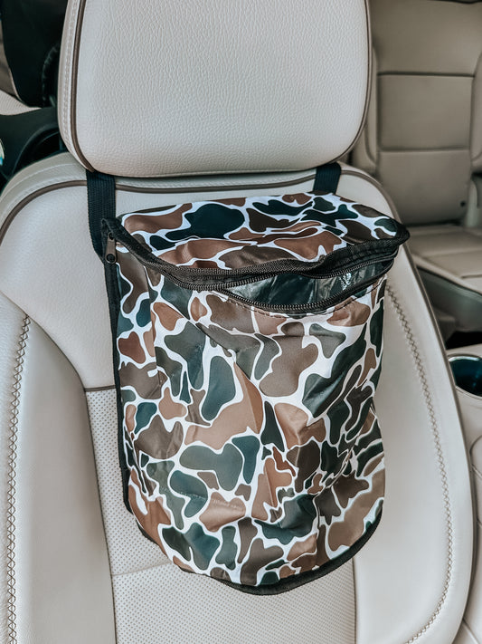 Car Trash Bin in Camo
