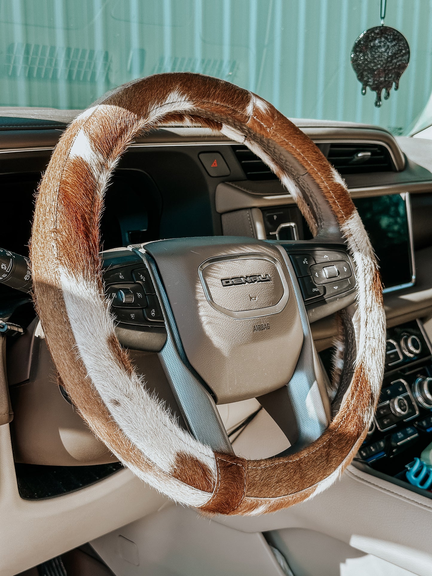 All Cowhide Steering Wheel Cover