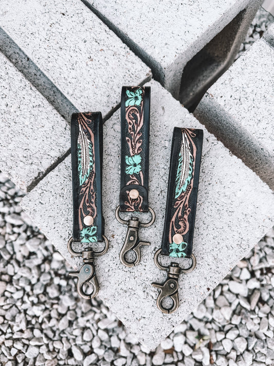 Canyon Feather Wristlet Keychain