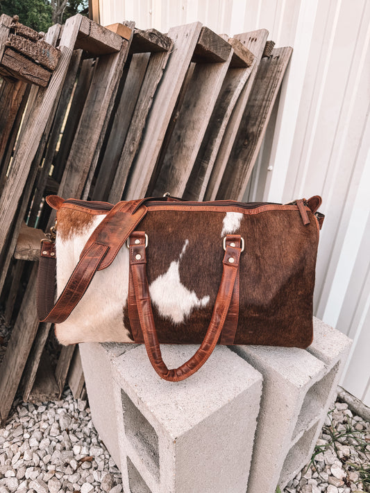 Lubbock Cowhide Duffle Bag