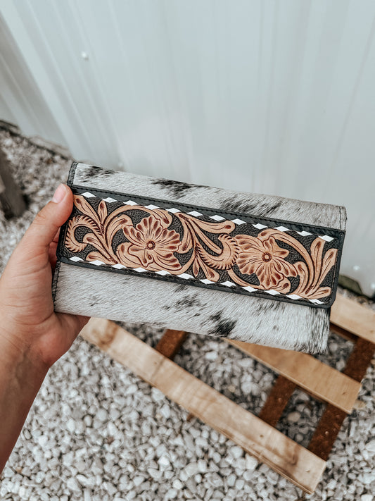 Walk The Line Cowhide Leather Wallet