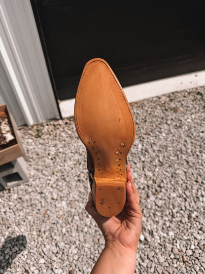 Hawk Cowhide Boots - Snip Toe Tan