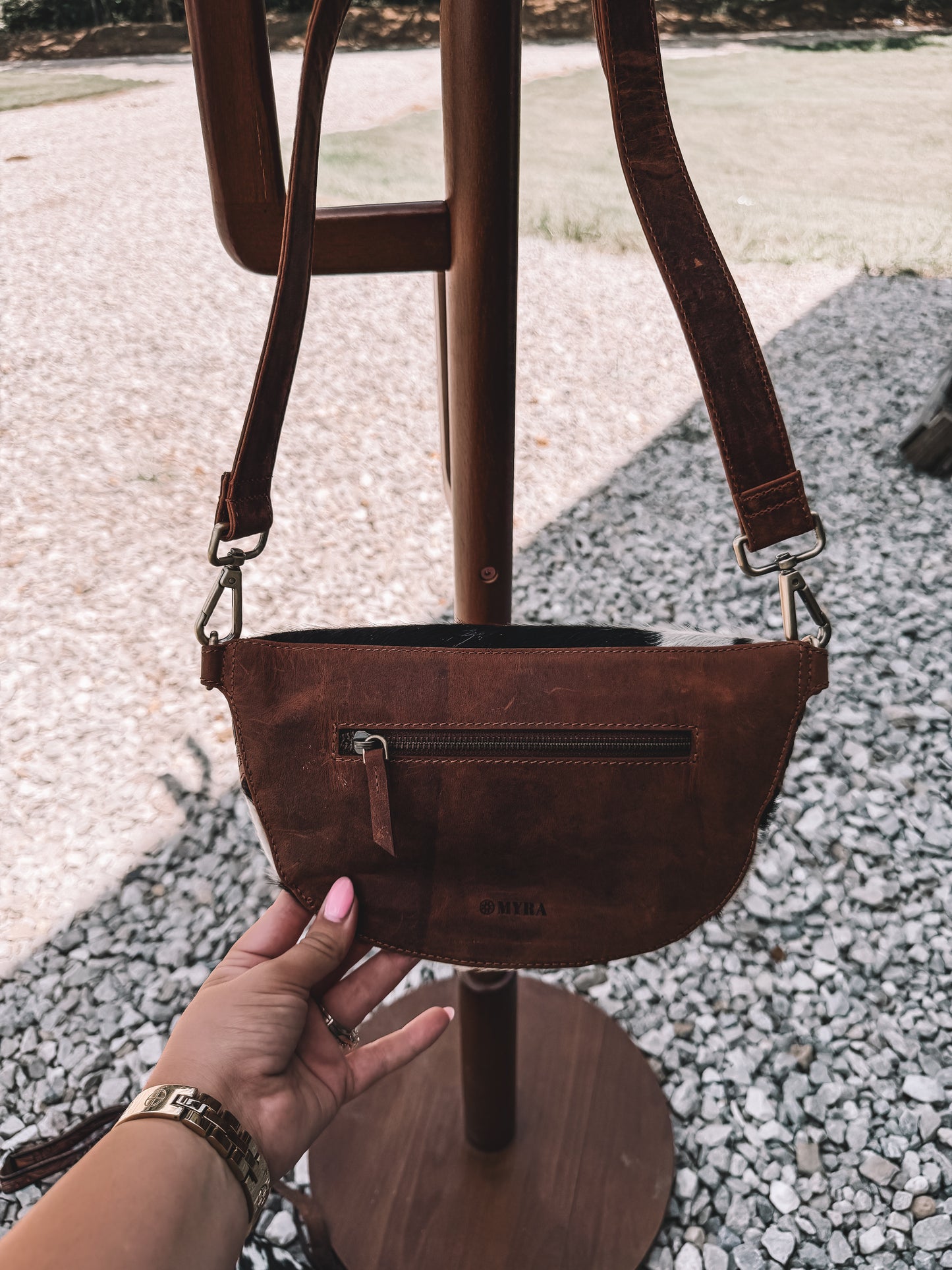 Wildwood Cowhide & Leather Bum Bag