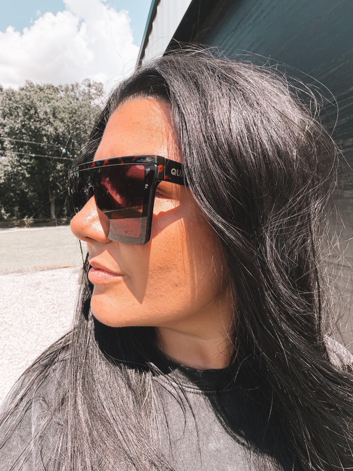 Tortoise Hindsight Sunnies by Quay