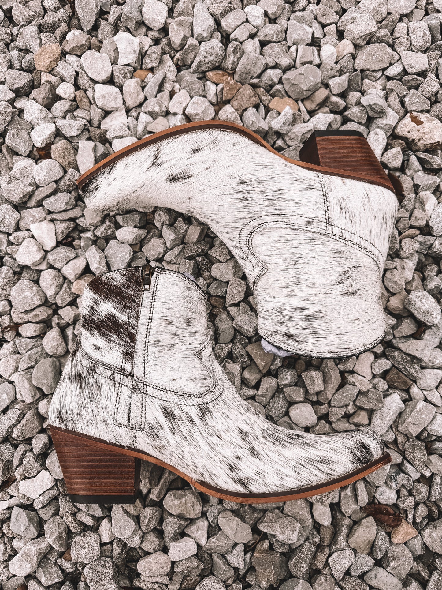 Virginia Cowhide Booties