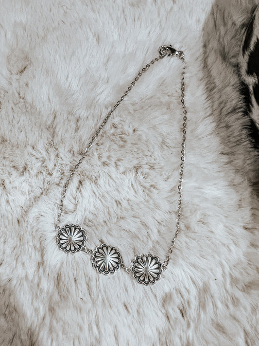 Triple Concho Necklace