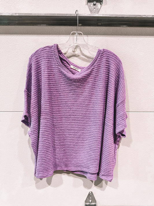 Lavender Oversized Top plus size