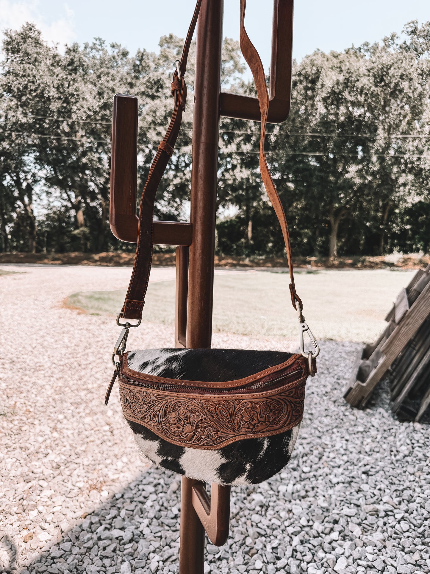 Wildwood Cowhide & Leather Bum Bag
