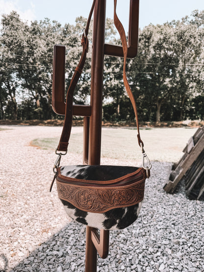 Wildwood Cowhide & Leather Bum Bag