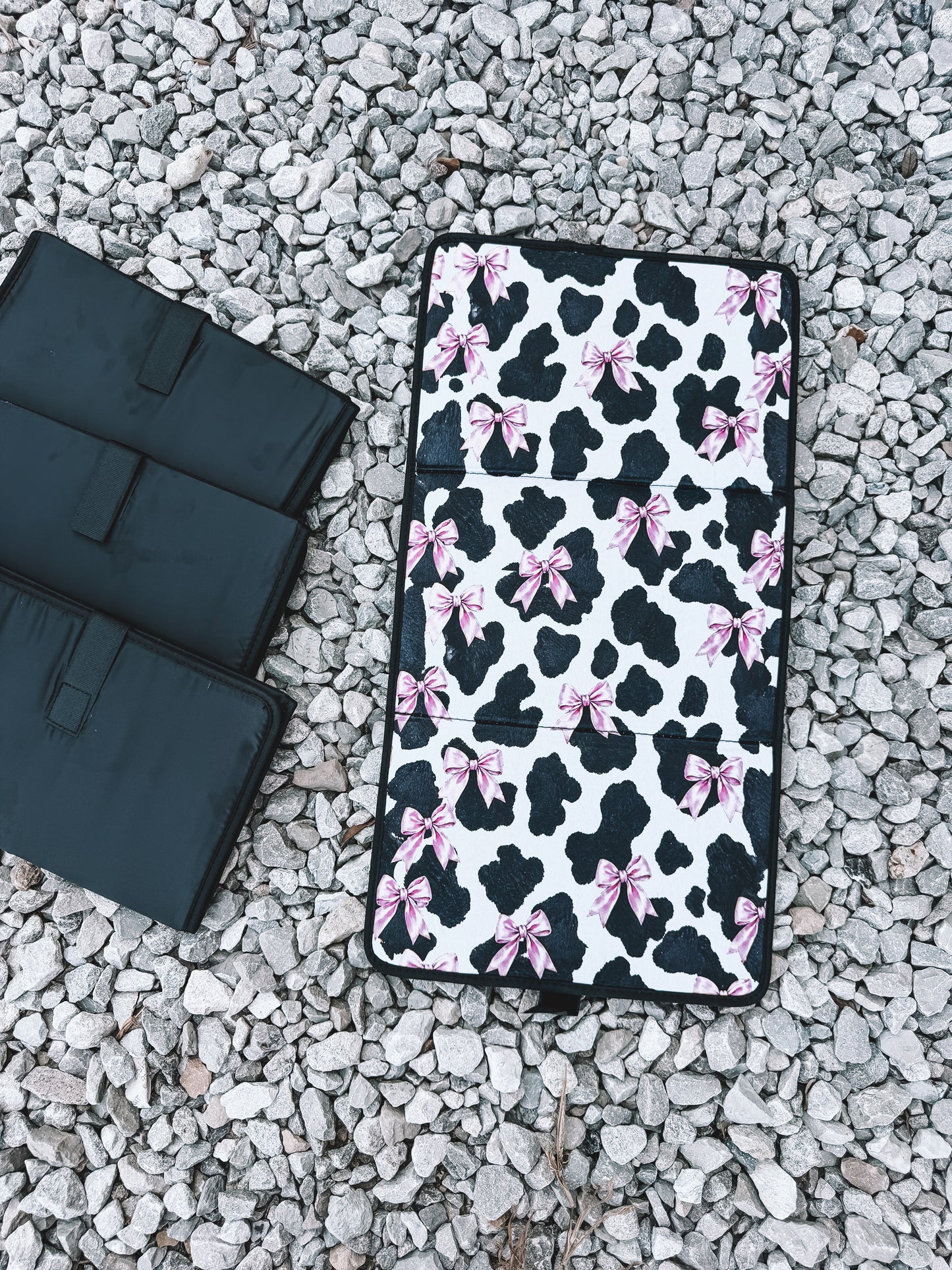 Portable Changing Pad - Coquette Cow