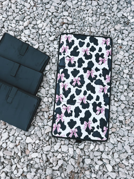 Portable Changing Pad - Coquette Cow