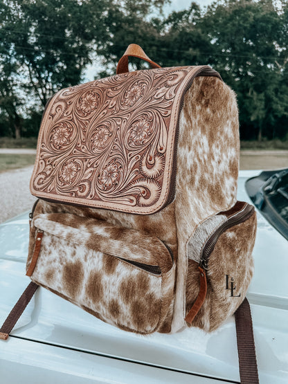 Tess Leather Cowhide Backpack