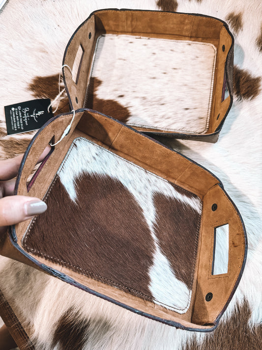 Leather & Cowhide Tray