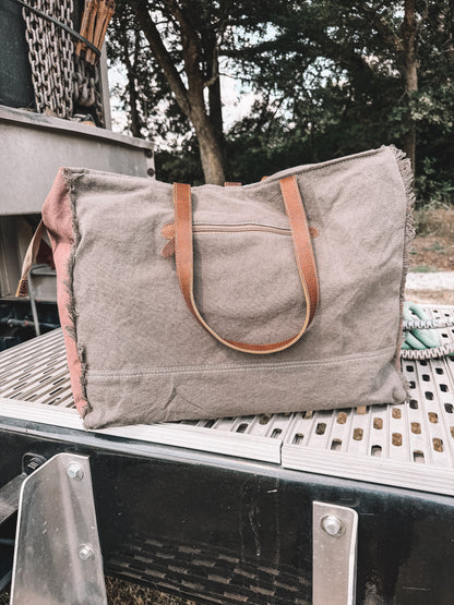 Ursinia Cowhide Weekender Bag