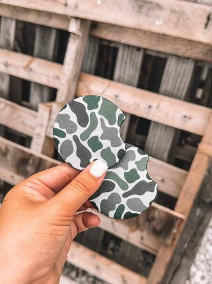 Car Coasters - Old School Camo