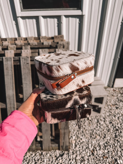 Cowhide Jewelry Box