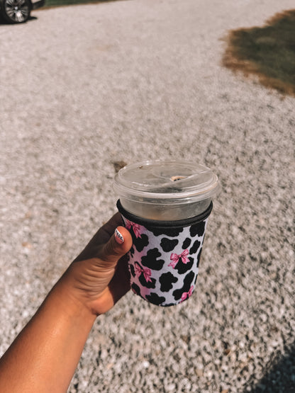 Coquette Cow Latte Koozie