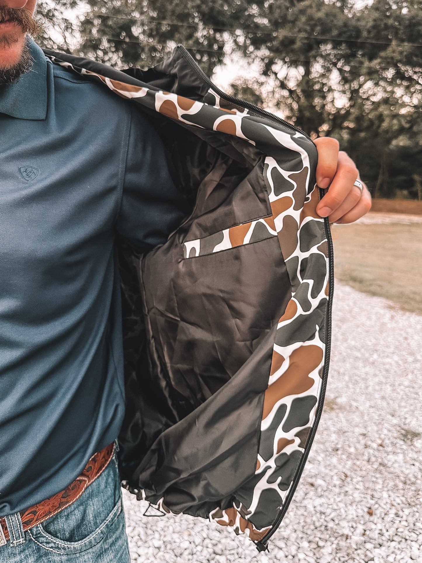 Camo Rain Coat PREORDER