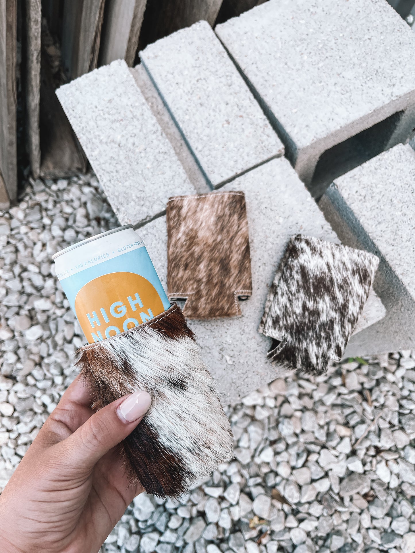 Cowhide Slim Koozie