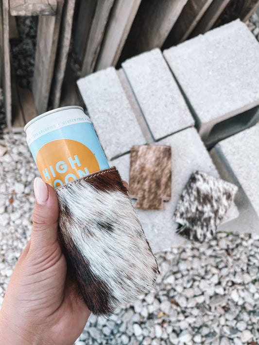 Cowhide Slim Koozie