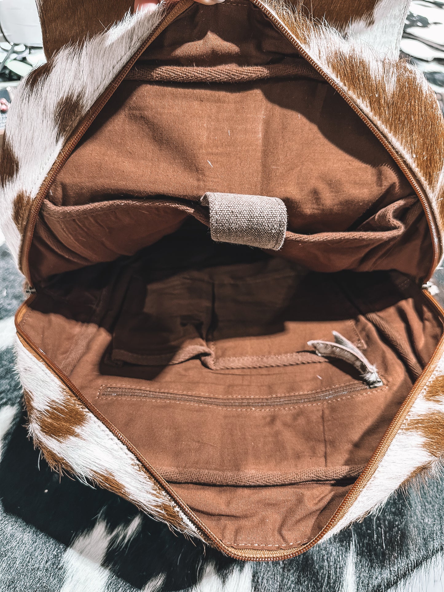 Hillside Cowhide Hand Tooled Backpack