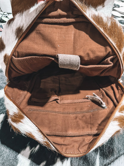Hillside Cowhide Hand Tooled Backpack