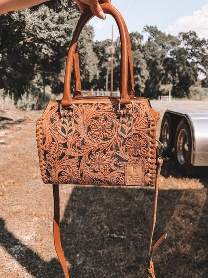 Tooled Leather Speedy Purse x L&L