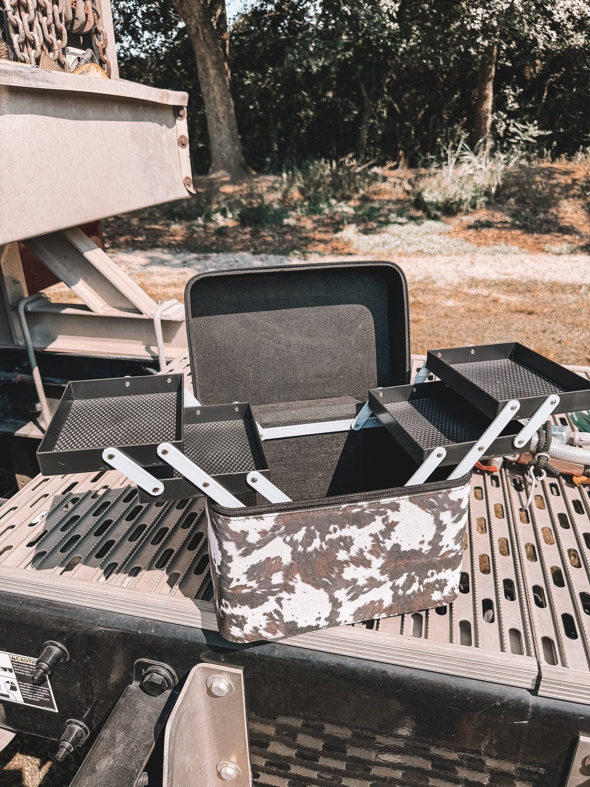 Oversized Makeup Box - Cow