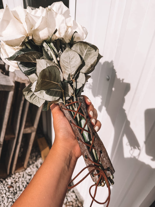 Cowhide Bouquet Wrap