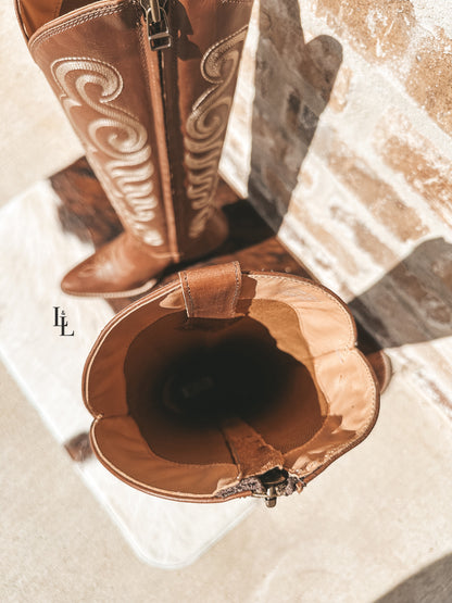 Nale Leather Boots in Brown