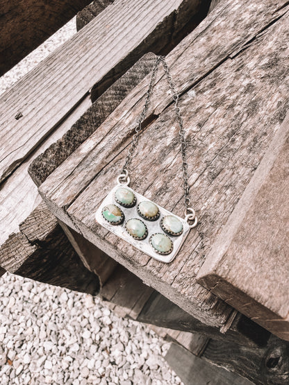 Stoned By Six Necklace in Green