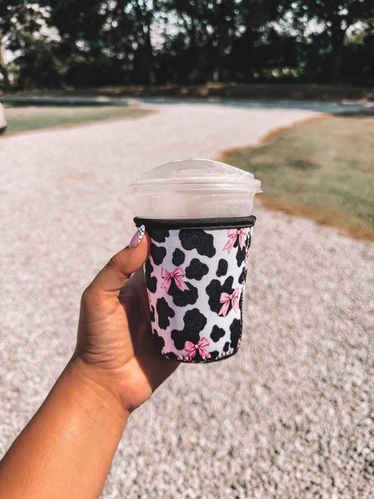 Coquette Cow Latte Koozie