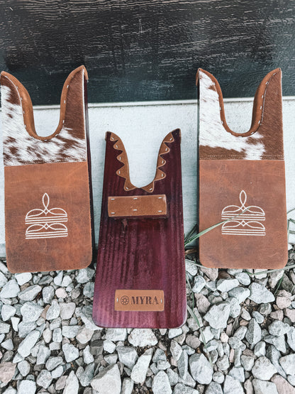 Embroidered Cowhide Boot Jack