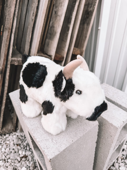 Stuffed Piggy Bank - Cow