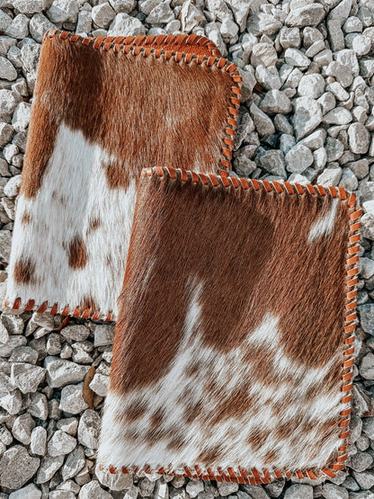 Cowhide Buckstitch Bible Cover