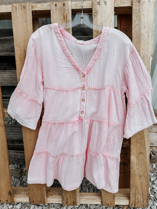 Mineral Pink Mini Dress