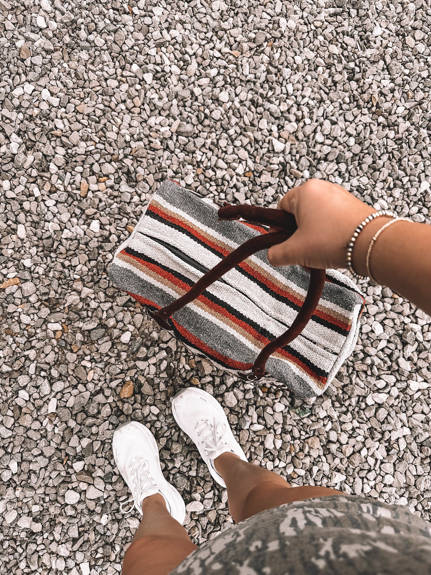 Men’s Red Saddle Duffle