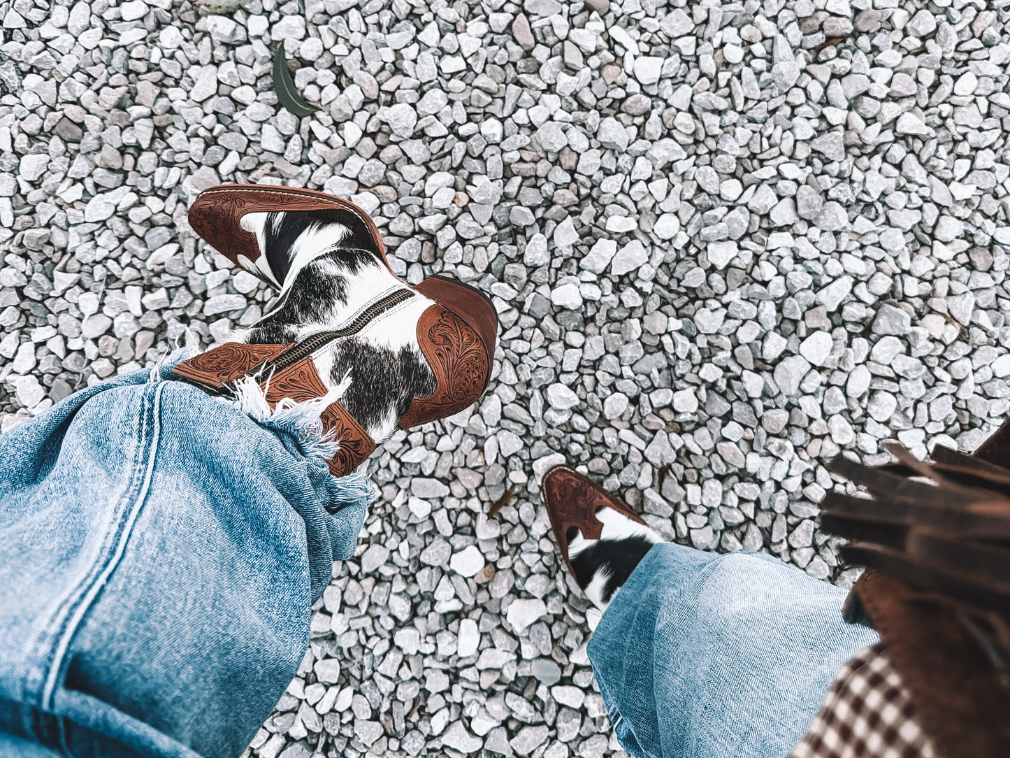 Silverado Cowhide Booties