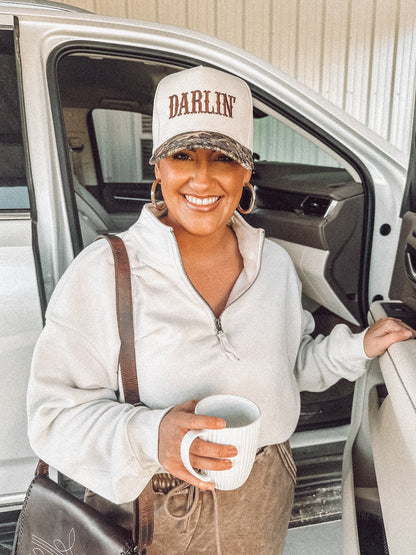 Darlin Trucker Hat in Camo PREORDER