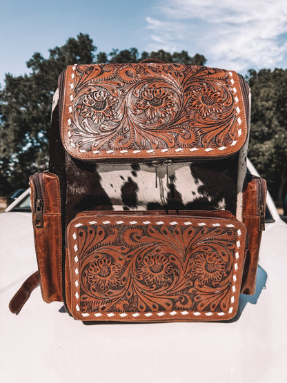 Austin Leather & Cowhide Backpack