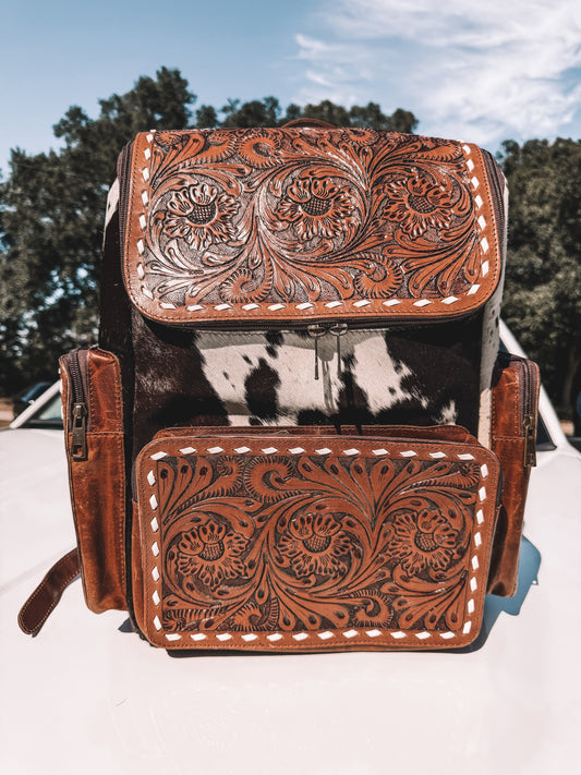 Austin Leather & Cowhide Backpack